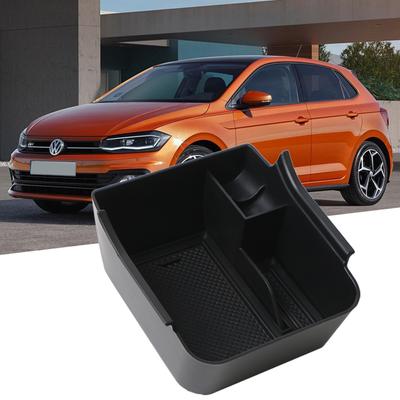Držák úložného boxu centrální loketní opěrky pro Volkswagen Polo VW MK6 2018 Organizér středové konzoly Úklid