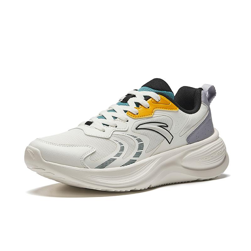 

New Anta Non-slip Wear-resistant Shock Absorption Low-Top Casual Running Shoes Men s White 912445510-1 42