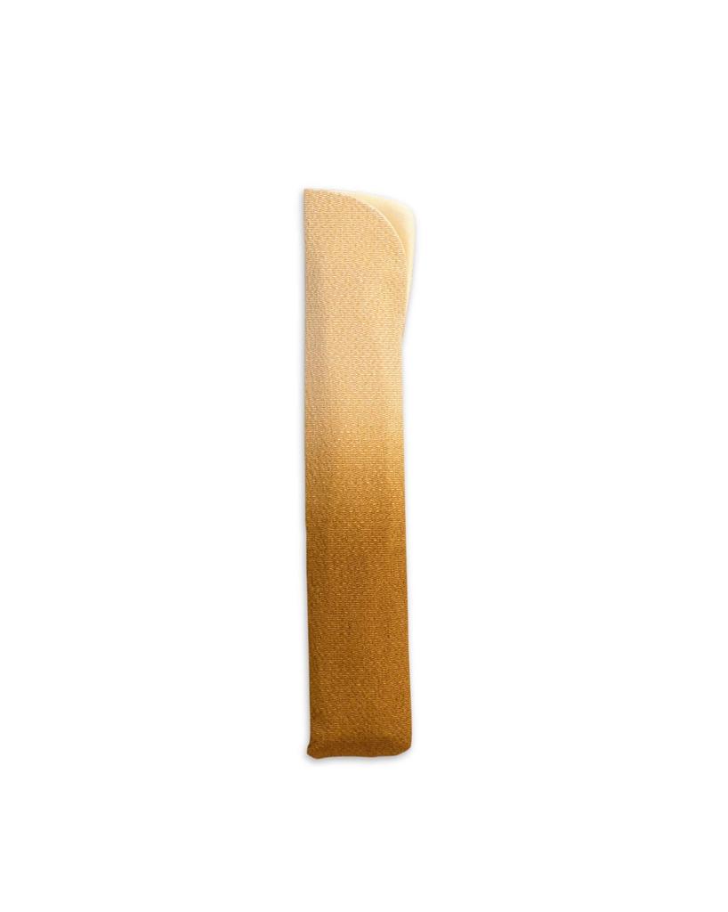 Kyoto Geibido Folding Fan Case, 23.5cm, Gradient Design, Men's, Japanese Item, Made In Japan (Golden Brown)
