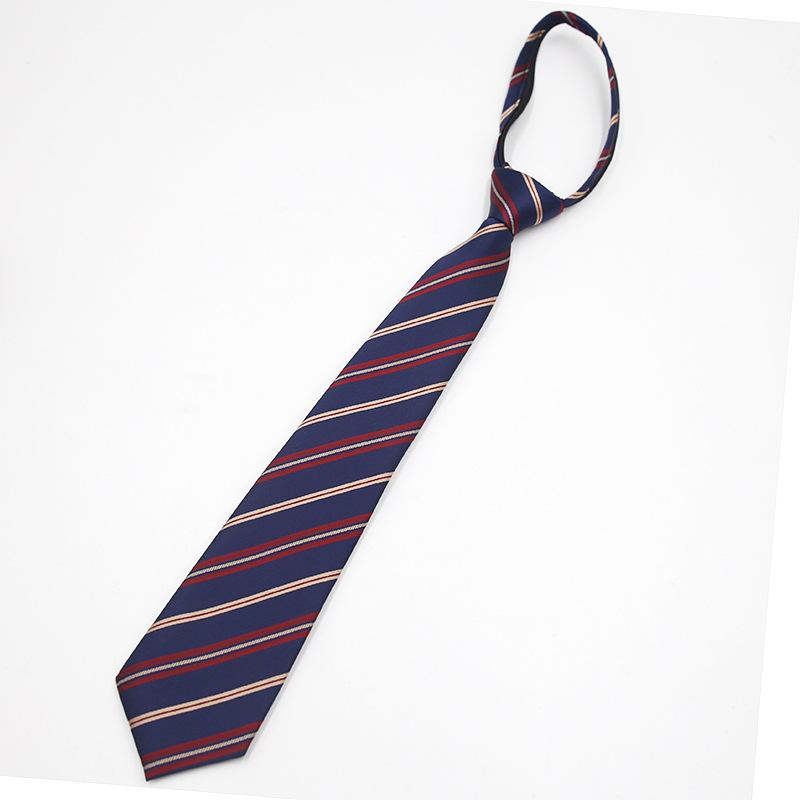 Yarn Striped Button Tie Necktie
