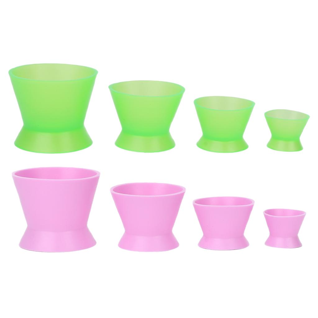 4pcs Silicone Mixing Bowls Paint Facial Mask Blending Dental Material Mixing Bowl