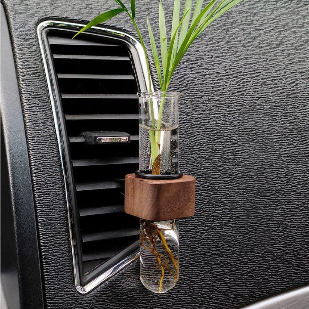 Creative Car Vent Flower Vase Elegant Car Vent Decor Stable Car Flower Vase Clip  Dashboard
