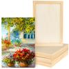 15 Pack Unfinished Wood Canvas Panels Kit 11.8X7.9 Inch Wooden Panel Boards