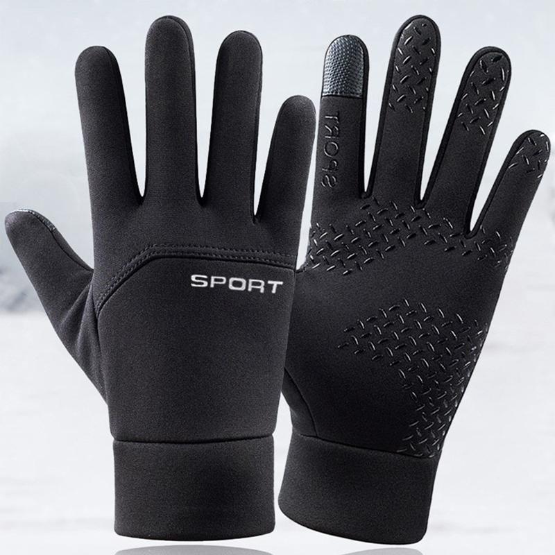 

Windproof Cycling Gloves Winter Touch Screen Bicycle Gloves Outdoor Scooter Windproof Riding Motorcycle Ski Warm Bike Gloves XL