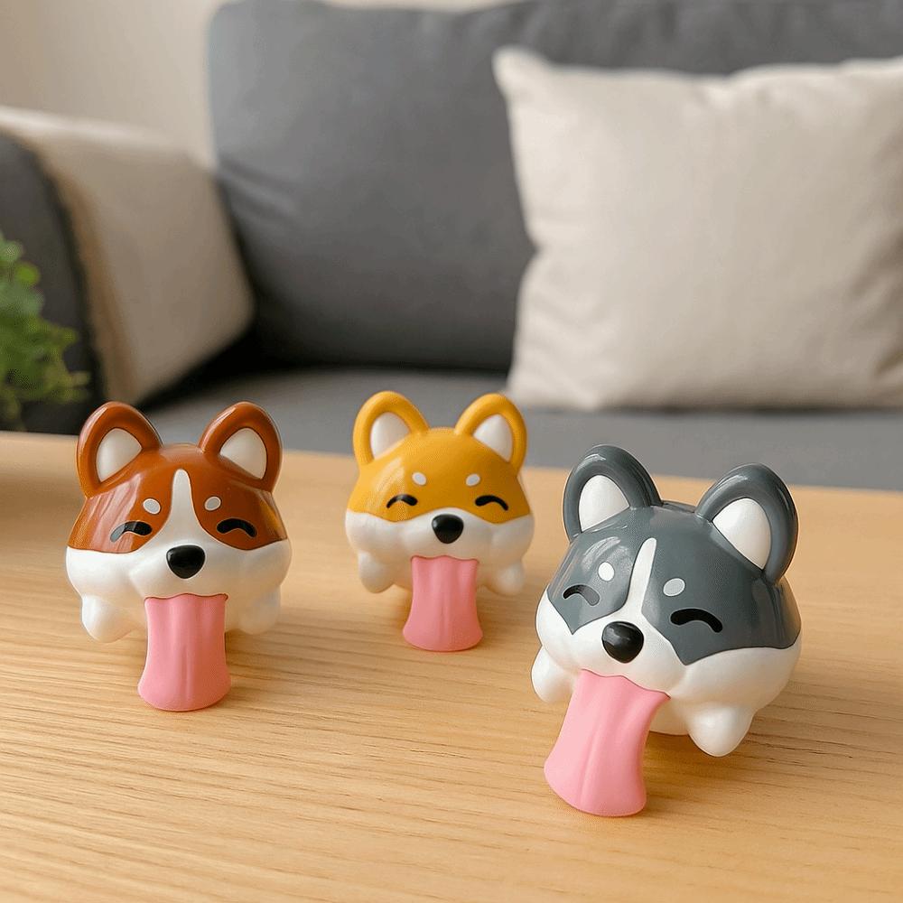 Cartoon Corgi Funny Figurine Plastic Corgi Car Pendant Creative Dog-Shaped Pendant  Gift