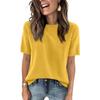 Women's Fashion Casual Round Neck Short Sleeve Shirt