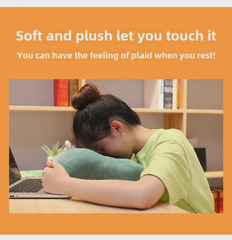 Breathable Plush Nap Pillow Doll - Cute Expression Puppet Gift