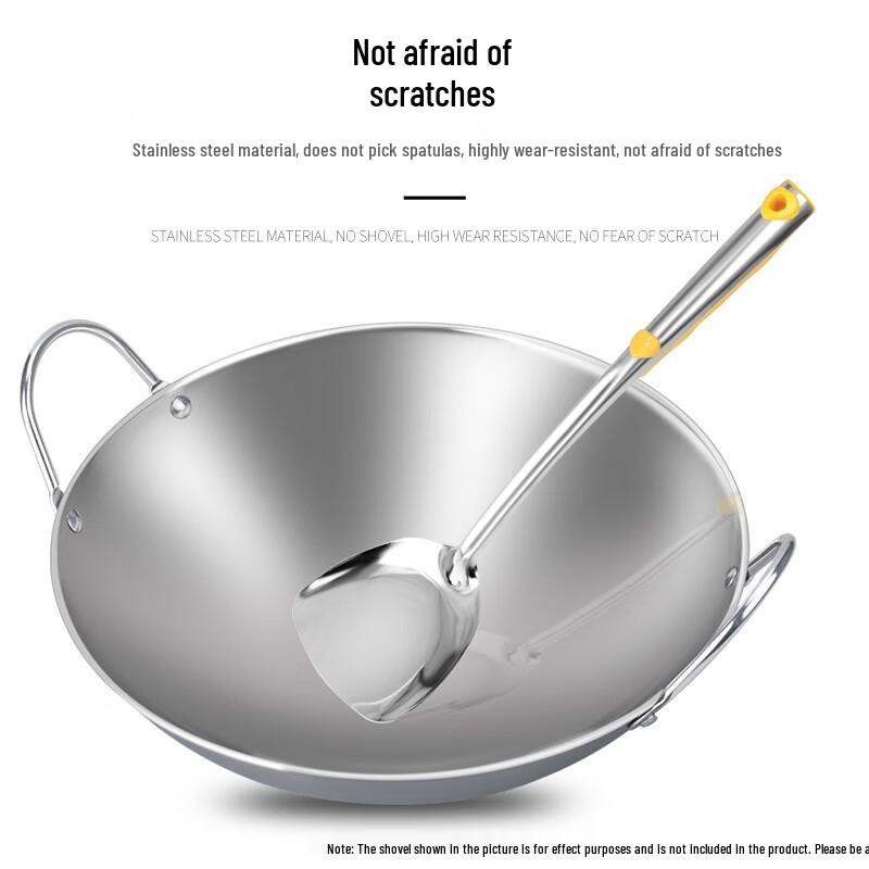 XinDeRui Cast Iron Double Handle Wok