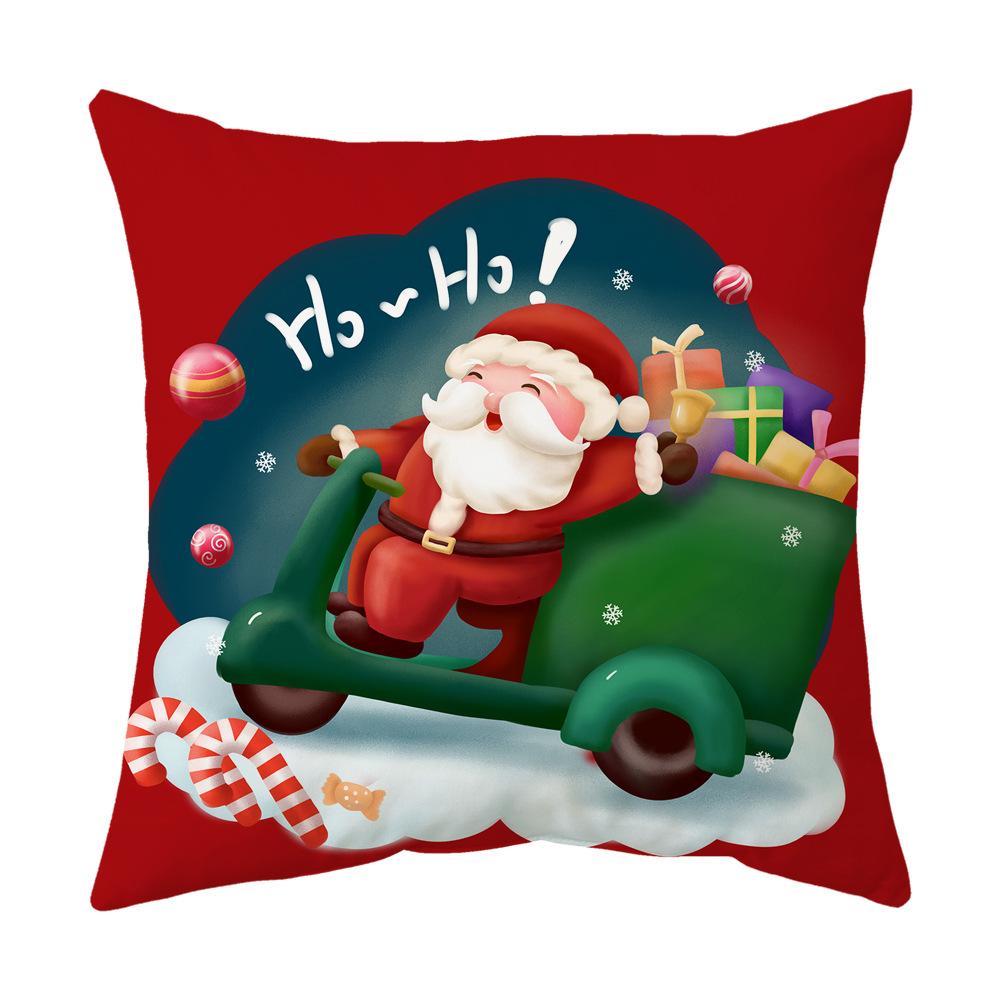 

Рождественская подушка, чехол для подушки для пожилых людей, чехол для диванной подушки, рождественская наволочка с принтом, праздничный подарок могут быть изготовлены по индивидуальному заказу 40x40cm