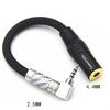HIFI Female 4.4MM Balanced Headphone Adapter Audio Cable 4.4mm to 3.5mm 4.4mm to 2.5mm 4.4mm to 6.35mm 4.4mm to XLR 4 Pin Angle