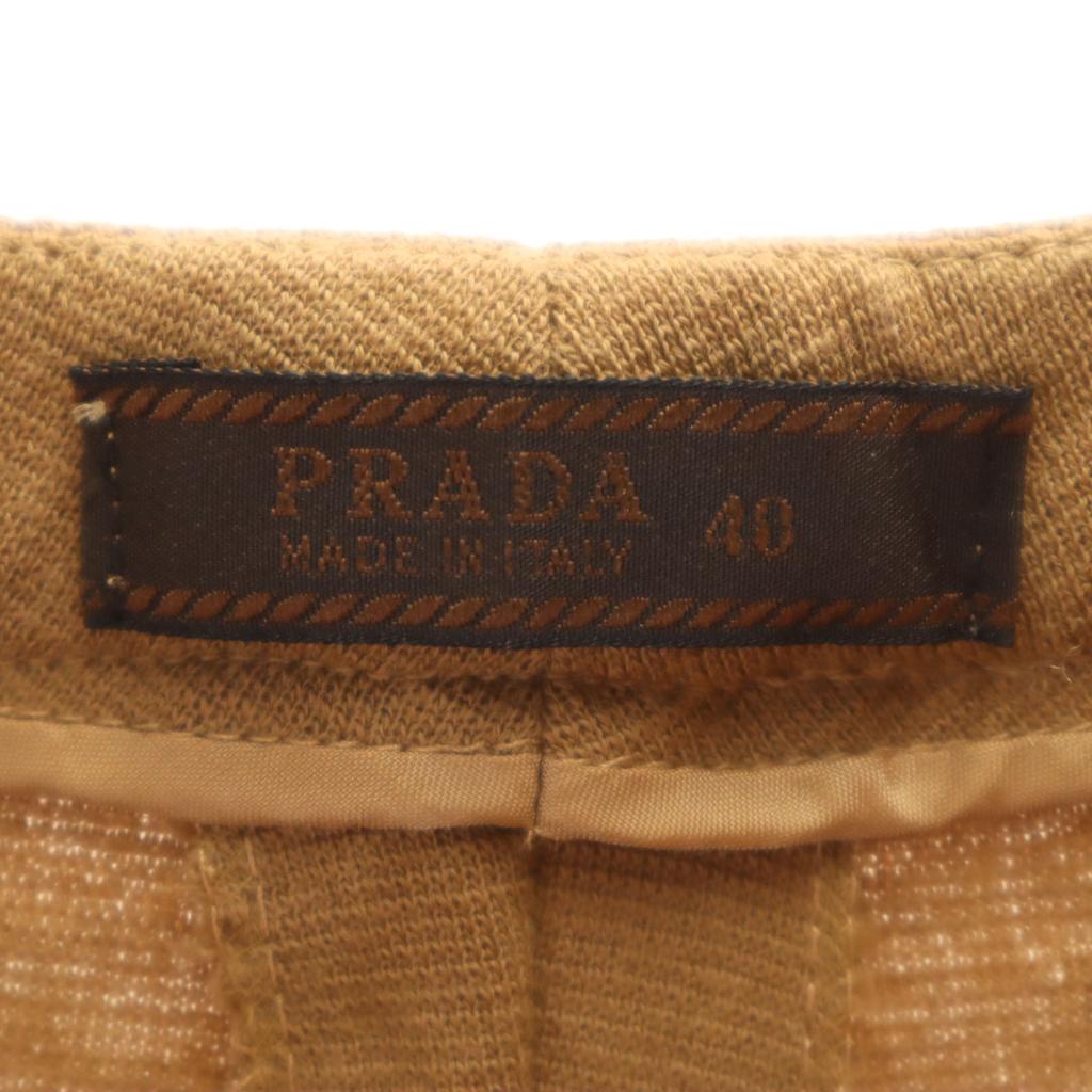 PRADA made in Italy Knit pants 40 Brown Women Used