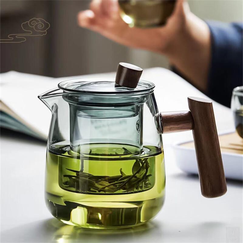 Shàng Qí Heat-Resistant Glass Teapot & 4 Tea Cups Set