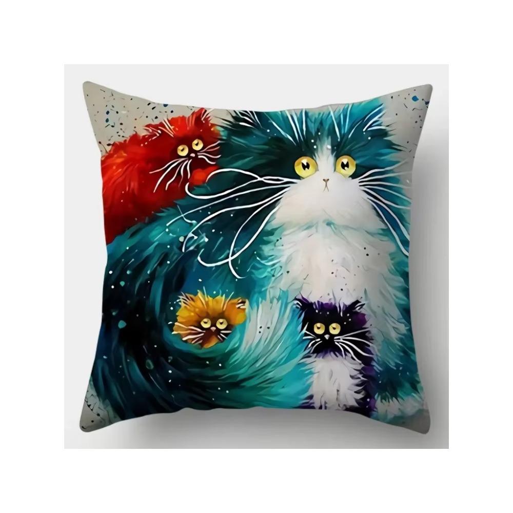 Cozy Couch Cushion Cover Cute Animal Panda Printed Home Decorative Pillow Car/bed Seat Back Cushions Square Pillowcase