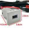 Car Single USB QC3.0 Port Fuse Box Socket Phone Charger Interface Adapter Compatible for Ford Focus 2004-2011