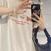 Plus Size Summer Cotton Short-Sleeve Women's T-Shirt with Trendy Shoulder Design
