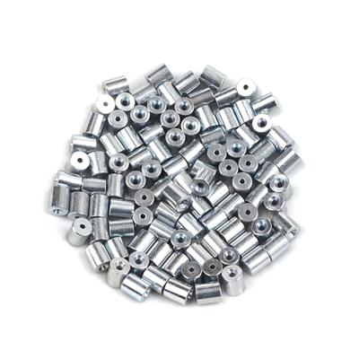 BCR012 100 sztuk podnośnik szyby samochodowej naprawa stalowa linka stalowa końcówka łącznika tuleja zaciskowa nit 6x7/1,7 mm