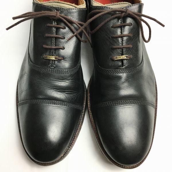 Johnston & Murphy Storlek 13M (30.531.0cm) Cap Toe Straight Tip Business Shoes Svart Herrskor(BEGAGNAD)