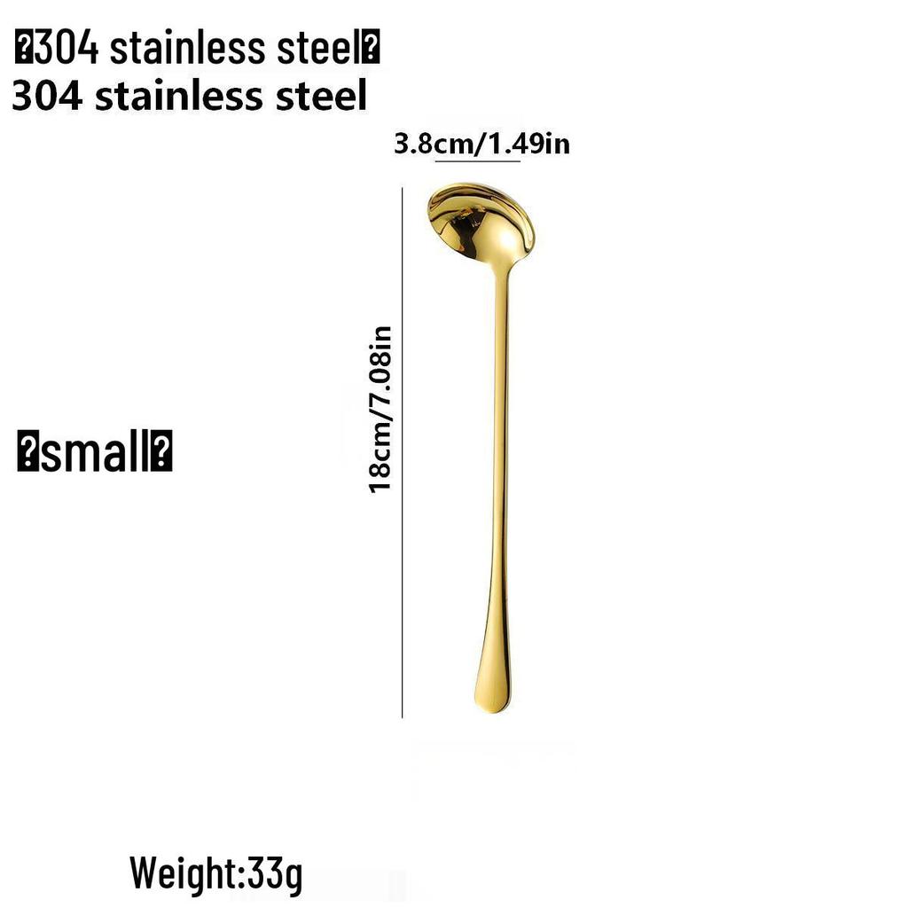 304 Stainless Steel Long Handle Seasoning & Sauce Spoon