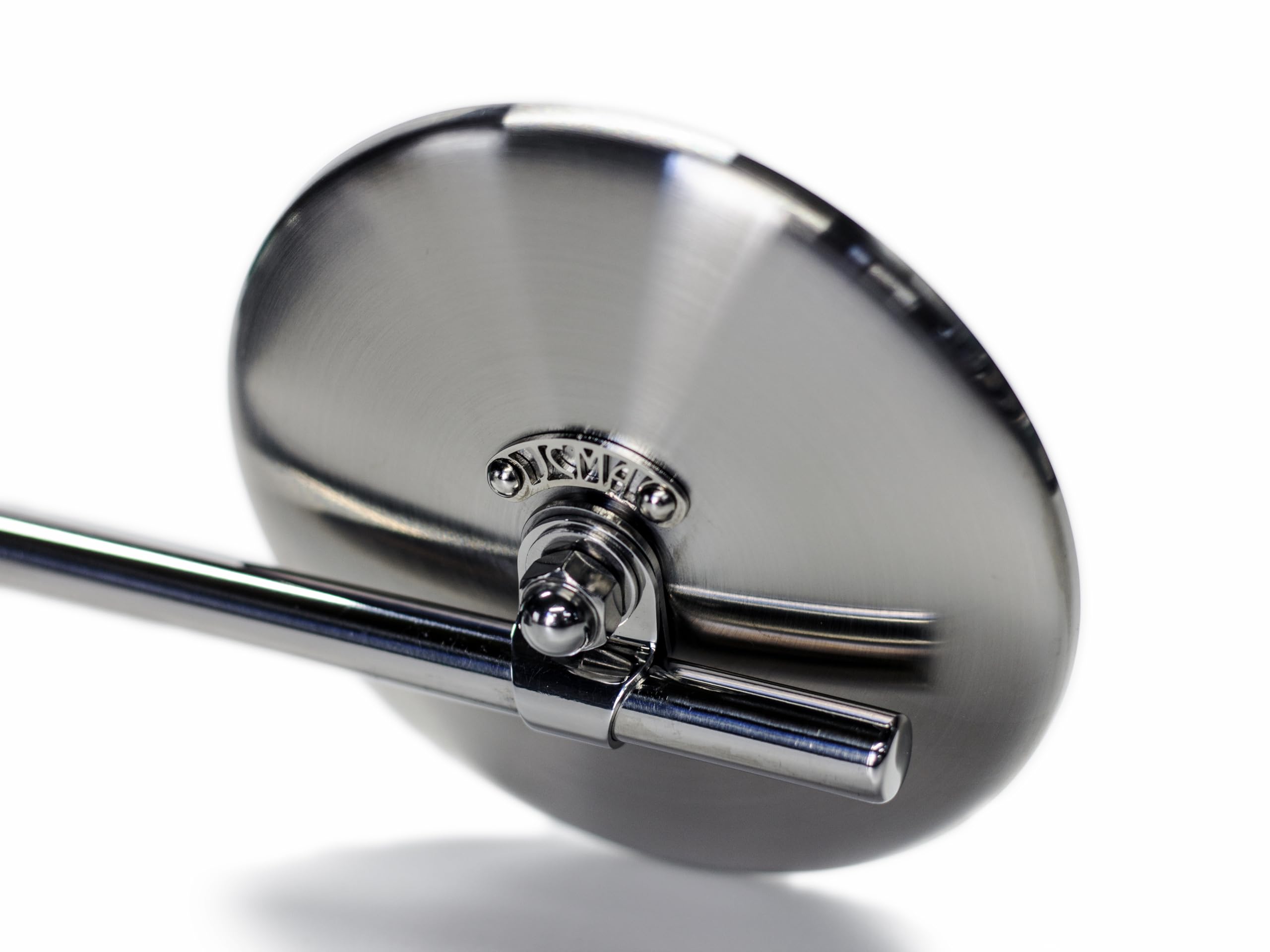 

JCMA Mirror Hairline Nickel MOTOR ROCK 100 3. (Nickel Tag/Nickel Rivet) (MR-HC058H)