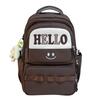 Junior High School Student Schoolbag Letter Print Large Capacity Backpack Men Women Color Contrast Backpack