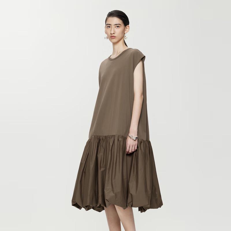 JNBY Women's Sleeveless A-Line Cotton Long Midi Dress