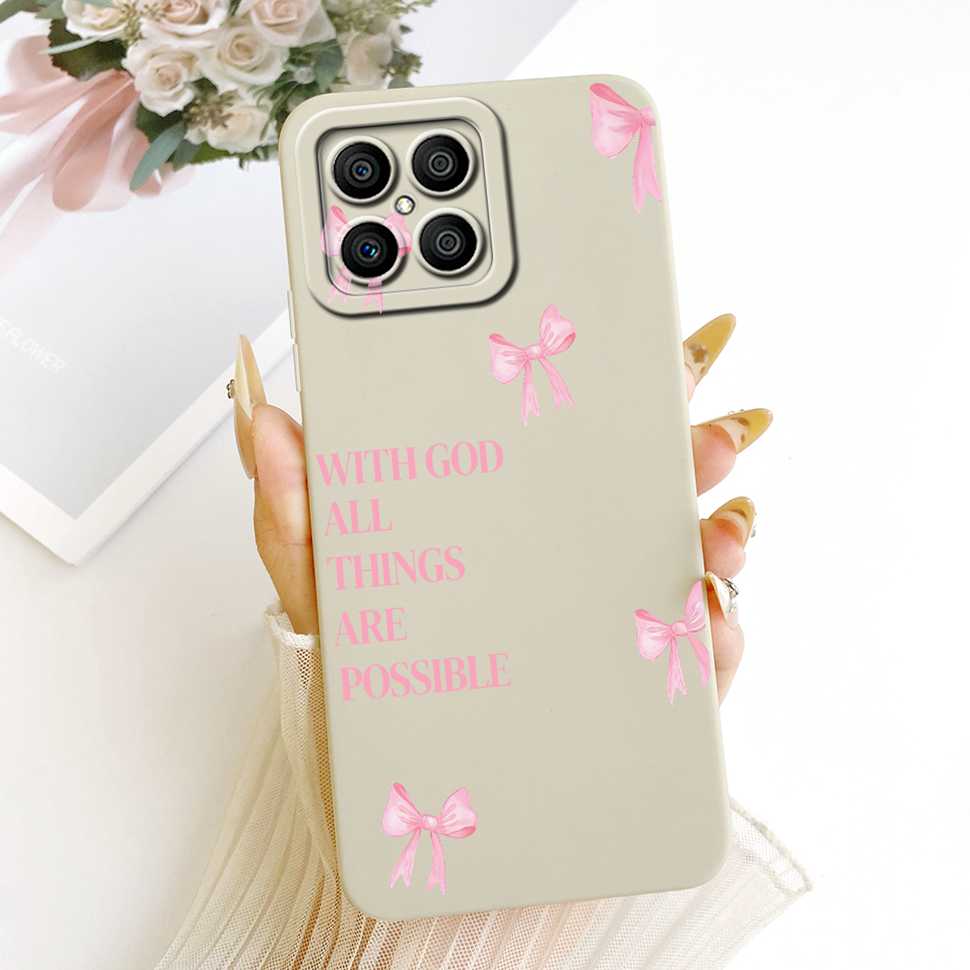 

Роскошный Узор Для Honor X8 4G Матовый Силиконовый Задний Ударопрочный Полностью Мягкий Чехол Для HonorX8 4G TFY-LX1 TFY-LX2 Fundas Honor X8 4G