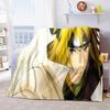 Japanese anime cartoon NARUTO famous Uzumaki Naruto blanket soft home furnishing nap decoration four seasons warm Sherpa blanket B6
