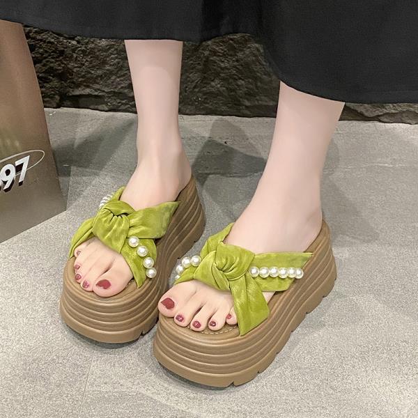 Mode Damen Schuhe Hausschuhe Plateau Pantoletten auf einem Keilabsatz 2025 Schuhe auf einem Keilabsatz Damen Pantoletten Outdoor Pantoffeln Pantoletten Plateau