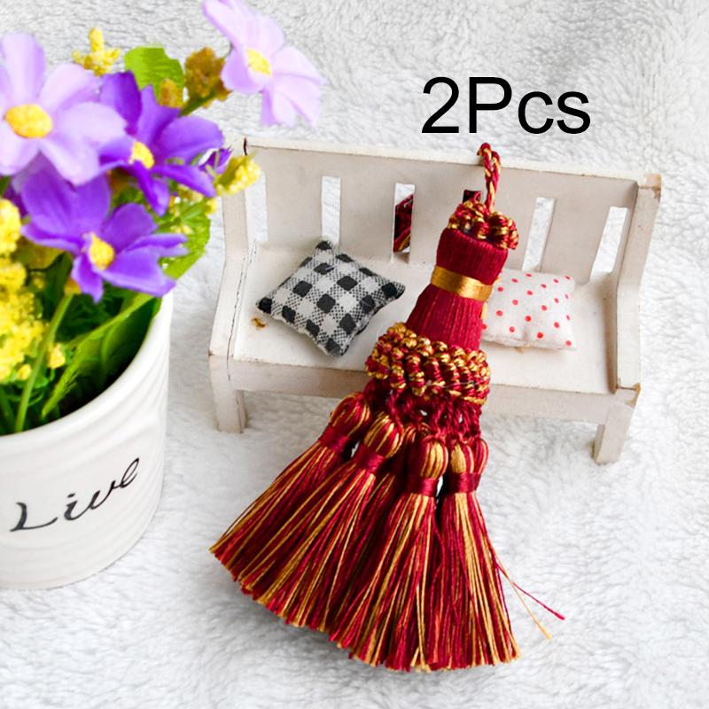 

2 шт. Аксессуары для штор DIY Украшение Кисточка Подвесная веревка Многофункциональная Шелковая кисточка Изящная одежда Украшение Ключевая пряжка