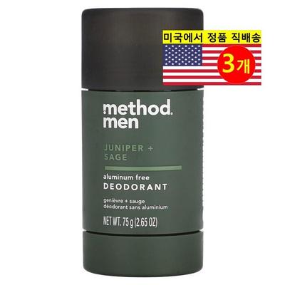 Deodorante da uomo Method Juniper Sage Fragrance senza alluminio, 3 pezzi, 75 g