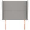 VidaXL Headboard with Ears Light Grey 93x23x118-128 Cm Fabric3117798