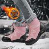 New snow boots women's medium tube large size cold warm cotton boots velvet outdoor winter cotton shoes platform casual shoes