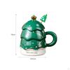 Christmas Ceramic Coffee Mug, Morning Creative Tea Storage, Water Cups for