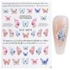 Embossed 5D Macaroon Color Nail Sticker Heart Star Clound Decal Nail Art Decoration