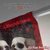 Set Of 2 Modern Flat Printing Curtains Without Rod Royal Roses Minimalist Polyester Gifts Use Curtain