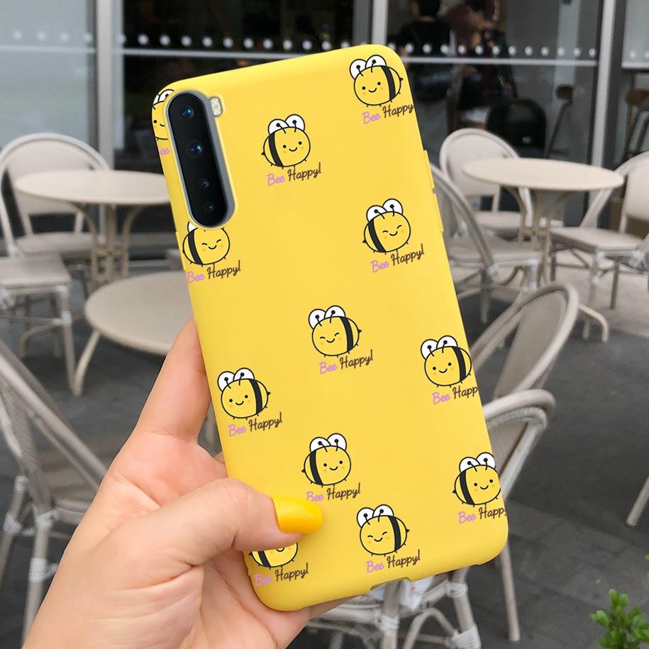 For Phone Case OnePlus Nord Cover Soft Silicone Leopard Flower Butterfly Painted Candy TPU Case For One Plus Nord 1 + Nord Coque