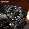 SANDA Business Men's Quartz Watch Large Dial Waterproof Calendar Night Light New Men's Quartz Watch