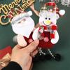 Creative Cloth Snowman Tree Pendant Elk Santa Claus Merry Christmas Ornament Hanging Decorative Christmas Decoration Home