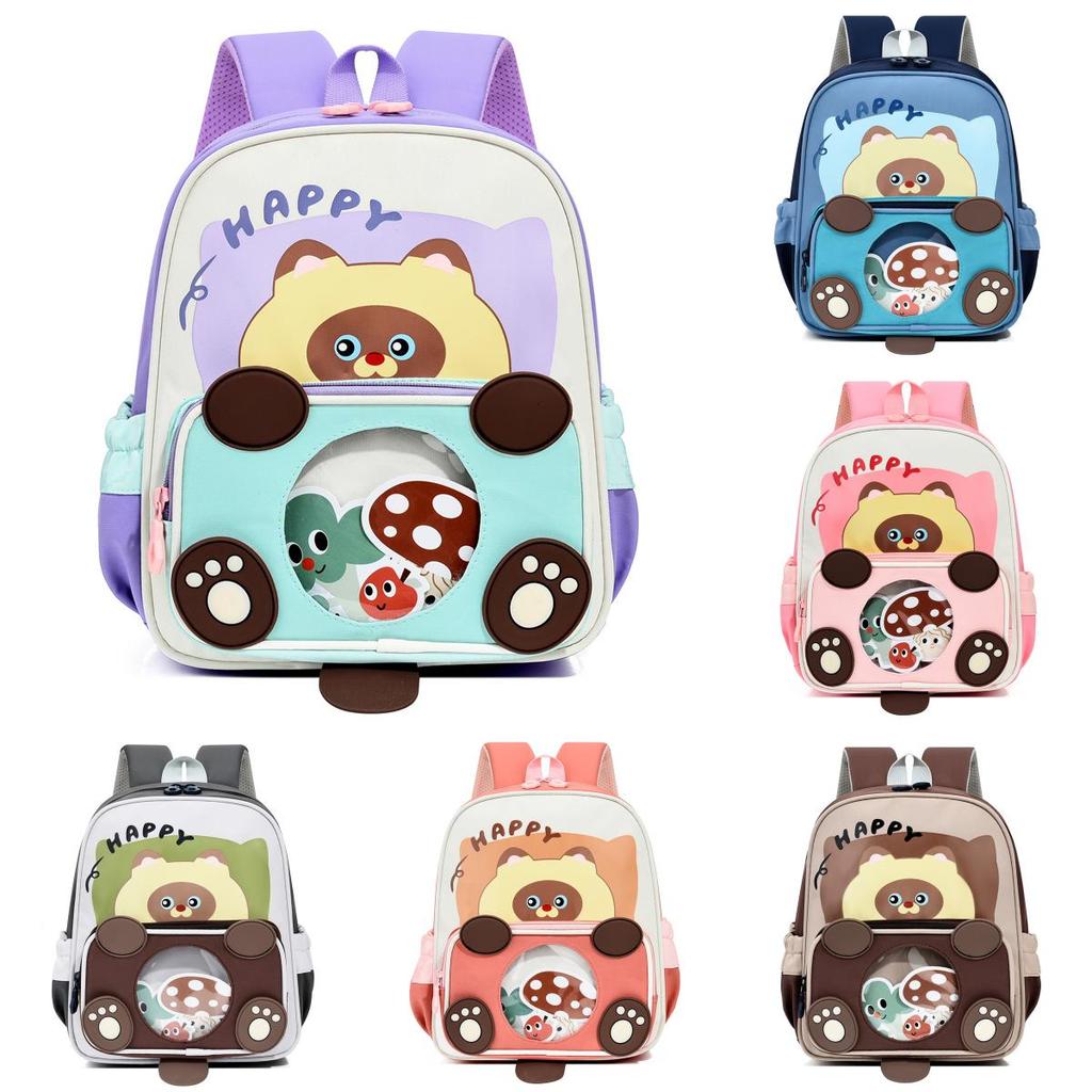 Childrens Cartoon Anime Backpack With Breathable Nylon For Preschool Kids
