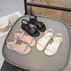 2026 Mädchen Retro Sandalen mit offenen Zehen, leicht, rutschfest, für Sommer, Strand