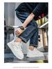 2025 Spring Men's Breathable White Trendy Thick Sole Skate & Casual Dad Shoes