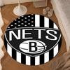 Brooklyn Basketball Team Round Rug for Livingroom,Bedroom, Palyroom, Chair Rug, Area Rug, Circle Carpet, Large Size Decor Fan Christmas Gift