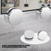 Modern Zinc Alloy Shelf Bracket Quick Setups Advertising Plate Glass Clamp Bathroom Mirror Glass Fixed Fitting Enduring