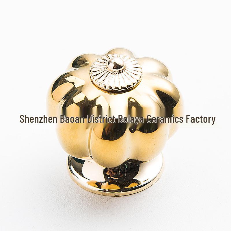 Ceramic Pumpkin Leopard Print Wardrobe and Cabinet Handle