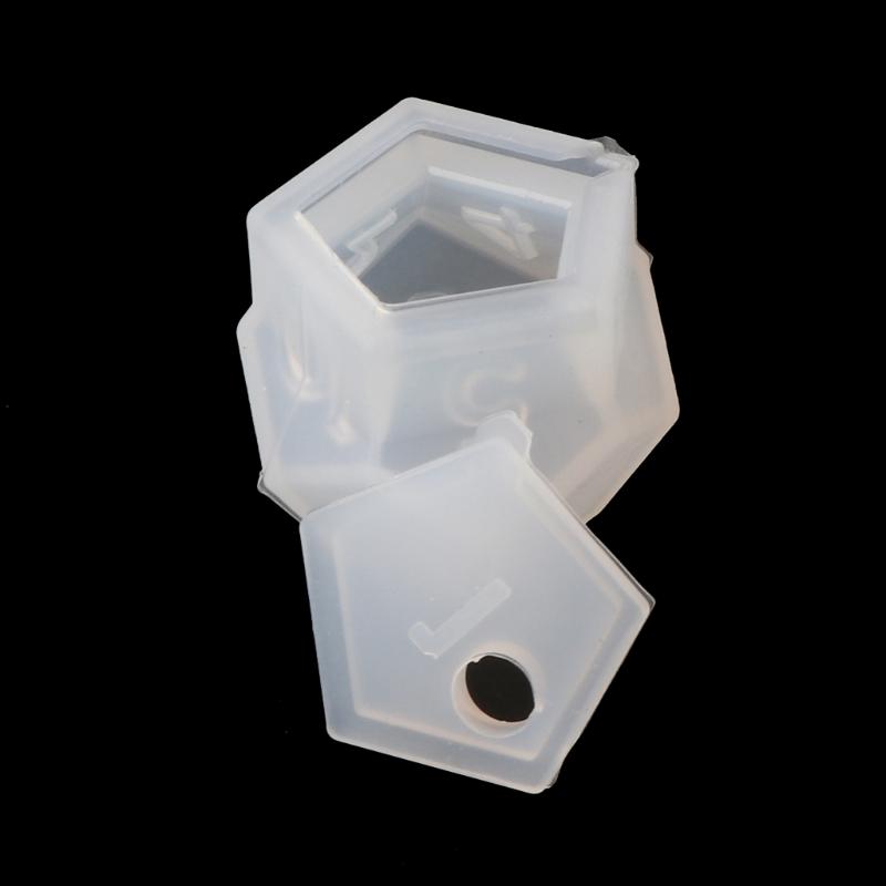 Various Shapes Dice Fillet Square for Triangle Dice Mold Crystal Epoxy Resin Mold Kit Dice Digital Game Silicone Mould A