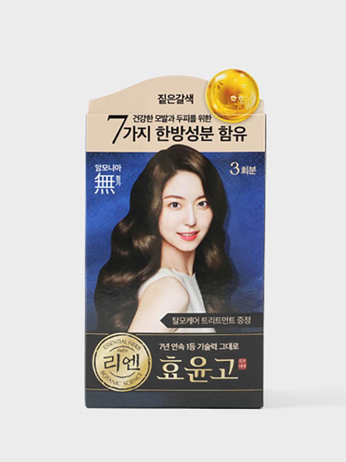 ReEn Hukmobichaek Hyoyungo Cream Hair Dye - Dark Brown 1ea
