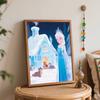Disney Frozen Ice Queen Digital Oil Painting Art Kit Handmade Coloring Painting Home Decor