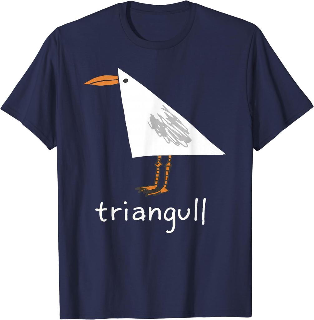 Triangull Triangle Seagull Bird Pun Funny T-Shirt