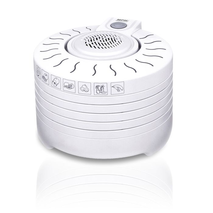 Déshydrateur électrique, 5 plateaux extensibles de 28 cm MPM MSG-01 250W Blanc 07119