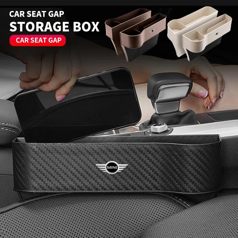 Car Seat Crevice Storage Box Seat Gap Slit Pocket Catcher Organizer For BMW Mini Cooper R50 R53 R60 F55 F56 R56 R55 R60 F55 gqtsu22
